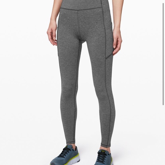 grey lululemon speed up tights - Picture 1 of 4